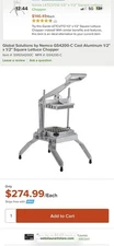 NEMCO Model 55650 Commercial Kitchen LETTUCE CHOPPER/CUTTER  - Very Clean