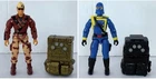 Lot of 2 GI Joe Action Figures - 1992 Cobra Commander V5 and General Hawk V2