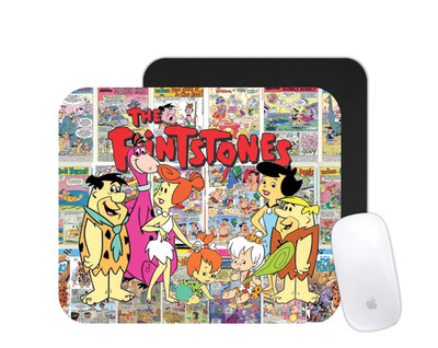 Flintstones Comic Mouse Pad   Retro Cartoon Desk Mat