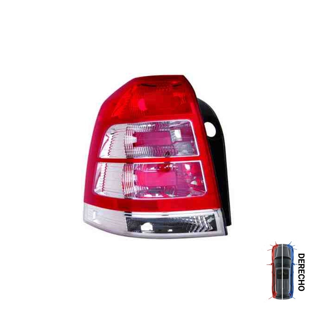 Piloto Trasero Sin Portalámparas Blanco Rojo - Derecho - Opel ZAFIRA (2008-2012)
