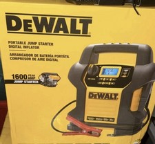 DEWALT 1600 Peak Amp Jump Starter with Digital Compressor and USB Power Bank New