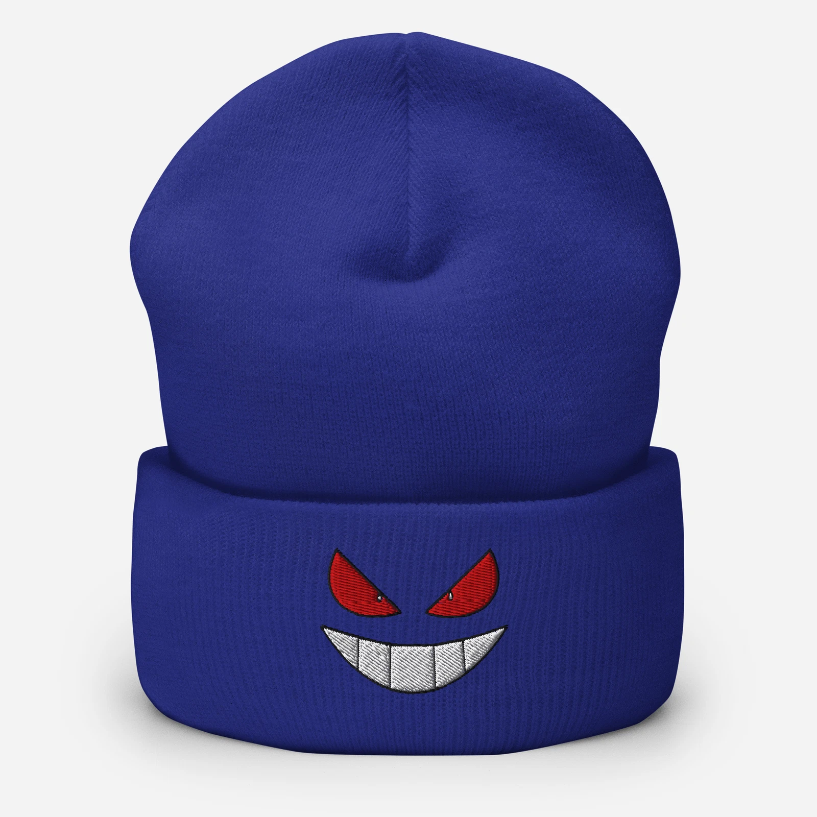 ゲンガ Pokeman Face Embroidered Cuffed Beanie