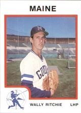 Wally Ritchie 1987 ProCards #17 RC Maine Guides *AutographDen*