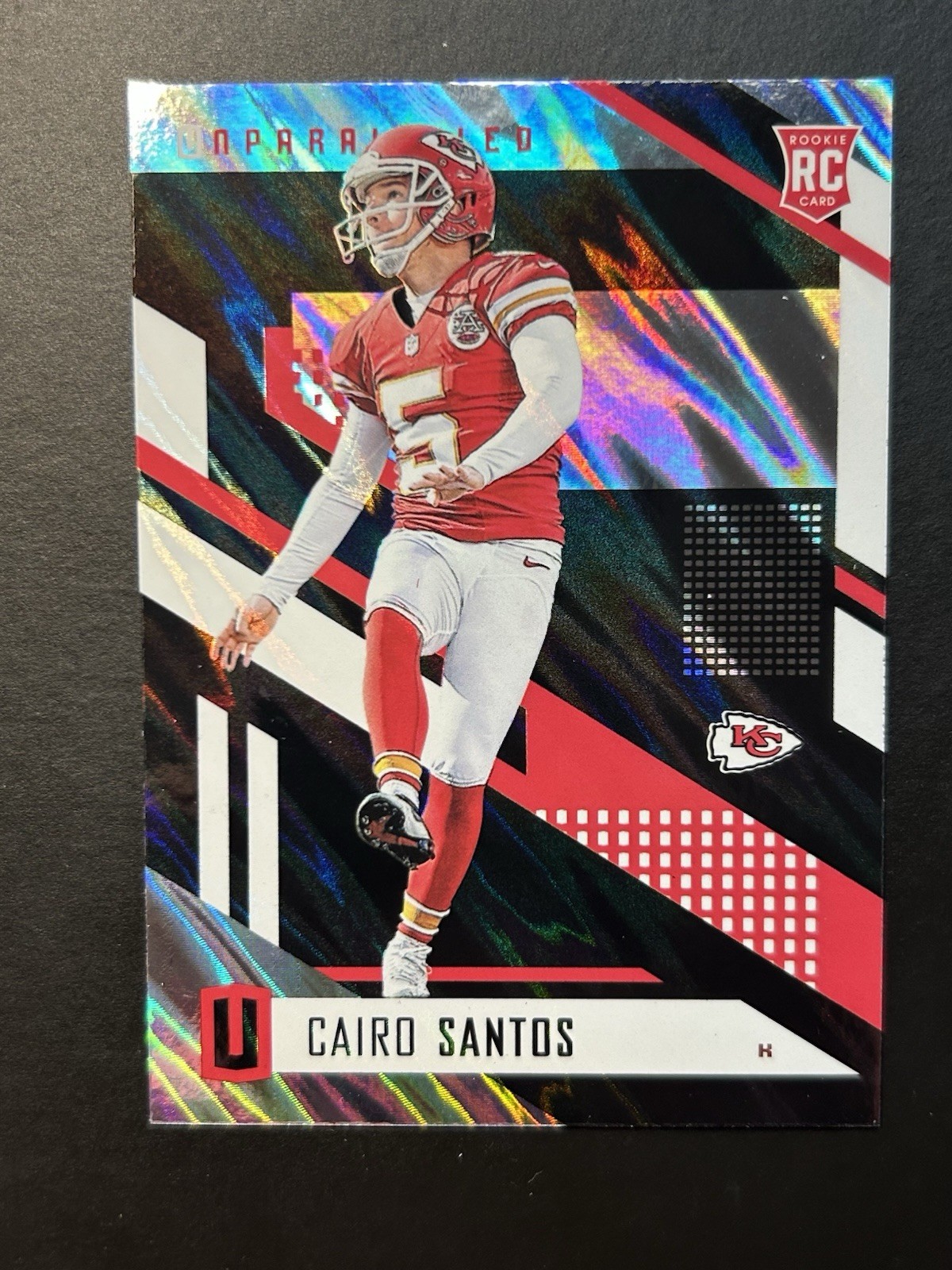 Cairo Santos 2017 Unparalleled Mega Moon Lava Rookie RC Kansas City Chiefs