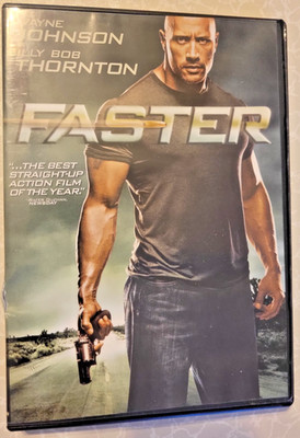 Faster Movie (DVD) 2011 - Rated ''R'' - Starring Dwayne Johnson Billy Bob Thornton