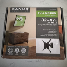 SANUS F215c-B2 Full-Motion TV Wall Mount Bracket 32-47in Black 27.22kg VESA