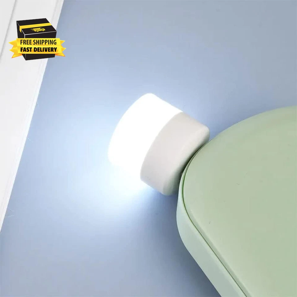 Set of 4,USB Lights by Night, Mini LED Bulb, Plug-In, Warm White, Compact, Ideal - Image 4 of 4