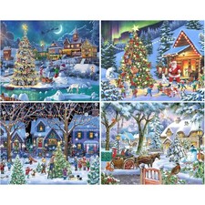 Diamant Painting Weihnachten Set 4 Teile Diam...