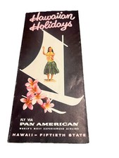 Vintage Pan Am Hawaii Travel Brochure 1962 Hawaiian Holidays Airline Tourism
