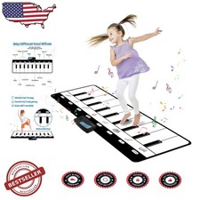 Interactive Kids Piano Mat 43" Dance Keyboard 8 Instruments Educational Gift