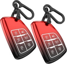 Key Fob Cover for Chevy C with Keychain, Tahoe Suburban Equinox Traverse 2 Pack