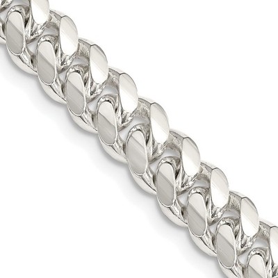 Sterling Silber 7,0 mm poliert gewölbt Panzerkette Halskette Herren Damen USA