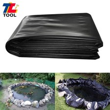 20 Mil 13 X 18 FT Fish Liners For Outdoor Ponds & Water Garden & Koi Ponds Black