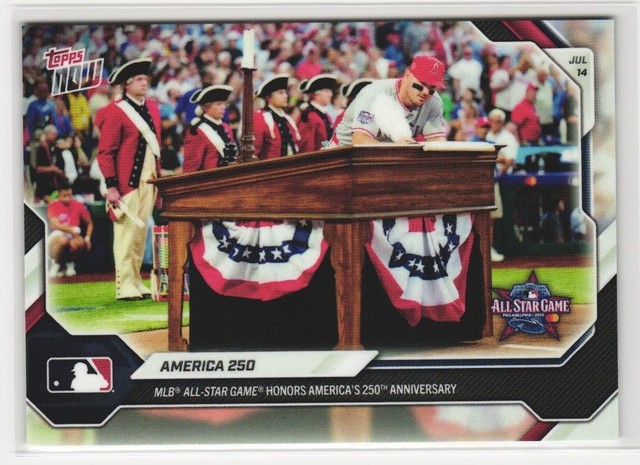 2026 Topps NOW MLB #456 America 250 Mike Trout All-Star Game Anniversary