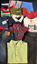 Boys Size 10 Clothes All Name Brand Lot Of 14 - Crewcuts Levis Hanna Andersson