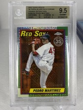 Pedro Martinez 2025 Topps 1990 Chrome Silver Pack 64 Orange /25 BGS 9.5