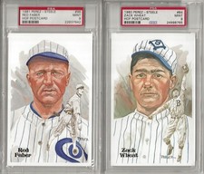 Rare 1980 Perez-Steele Hall of fame Zack Wheat postcard PSA 9 Series 3