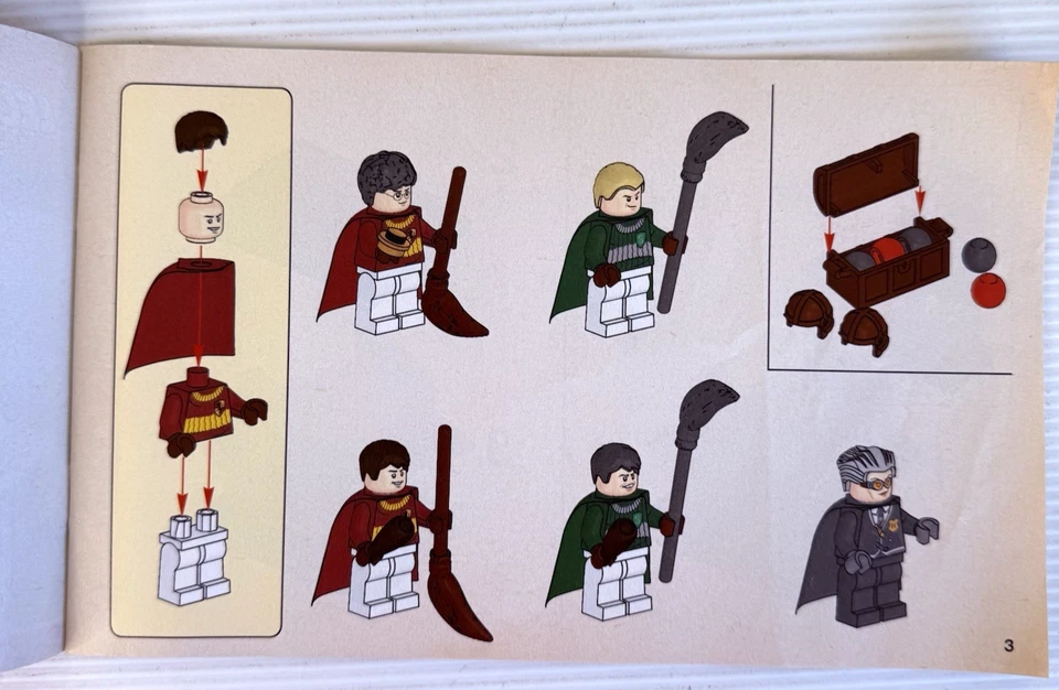Lego 4737 Harry Potter Quidditch Match, Instruction Manual Only - Image 4 of 4