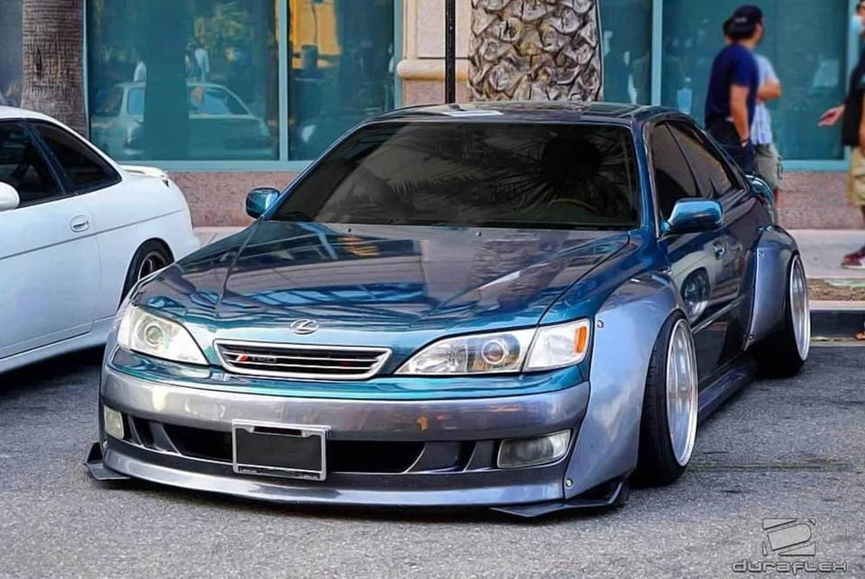 For Lexus ES300 97-01 Duraflex Evo Style Fiberglass Front Bumper Cover Unpainted Foto 3 de 4