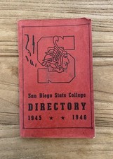 VTG 40s SDSU San Diego State University School Directory 1945 Aztecs Advertising