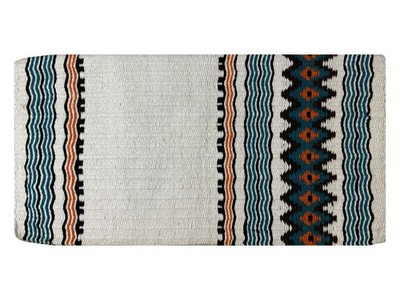 Showman 36'' x 34'' Wool Saddle Blanket w/ Navajo Design