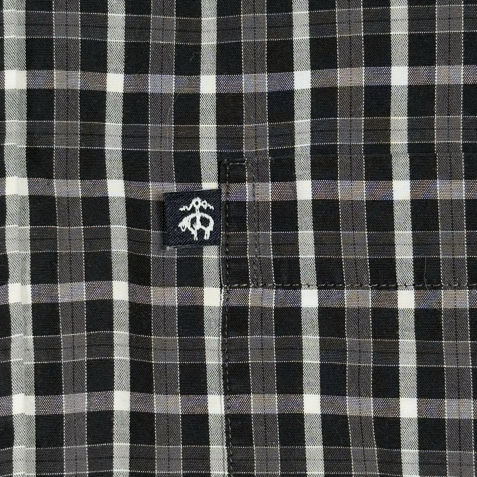 Brooks Brothers 346 Shirt Men’s Large Black Gray Plaid  L/S Button Up Down thumbnail 4