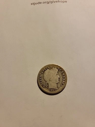 1913 10C Barber Dime