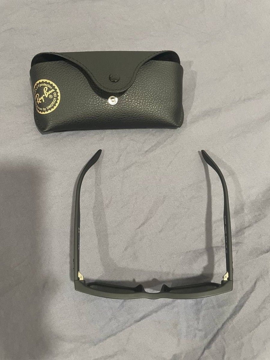 Ray Ban Jr T Wayfarer Liteforce Sunglasses in Black and Blue RJ9052S View 6