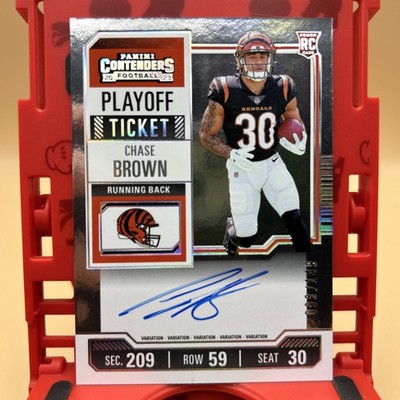 2024 CHASE BROWN Contenders Playoff Ticket AUTO 93/149 VARIATION