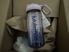Lululemon Back to Life Clear Bottle NWT Lilac Clubhouse Blue 18 Oz