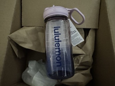 Lululemon Back to Life Clear Bottle NWT Lilac Clubhouse Blue 18 Oz