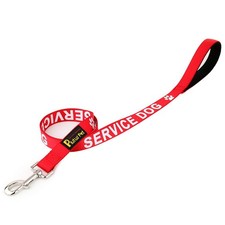 Service Dog Leash with Soft Neoprene Padded Handle,Printed in Large Letters o...