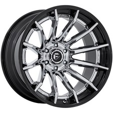 Fuel Fusion Forged Fc403 Burn 22x10 6x5.5 -18mm Chromeblack Wheel Rim 22 Inch