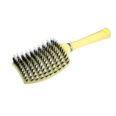 Vent Detangling Brush Hair Brush Comb with Detangling Pins Hair Care Yellow