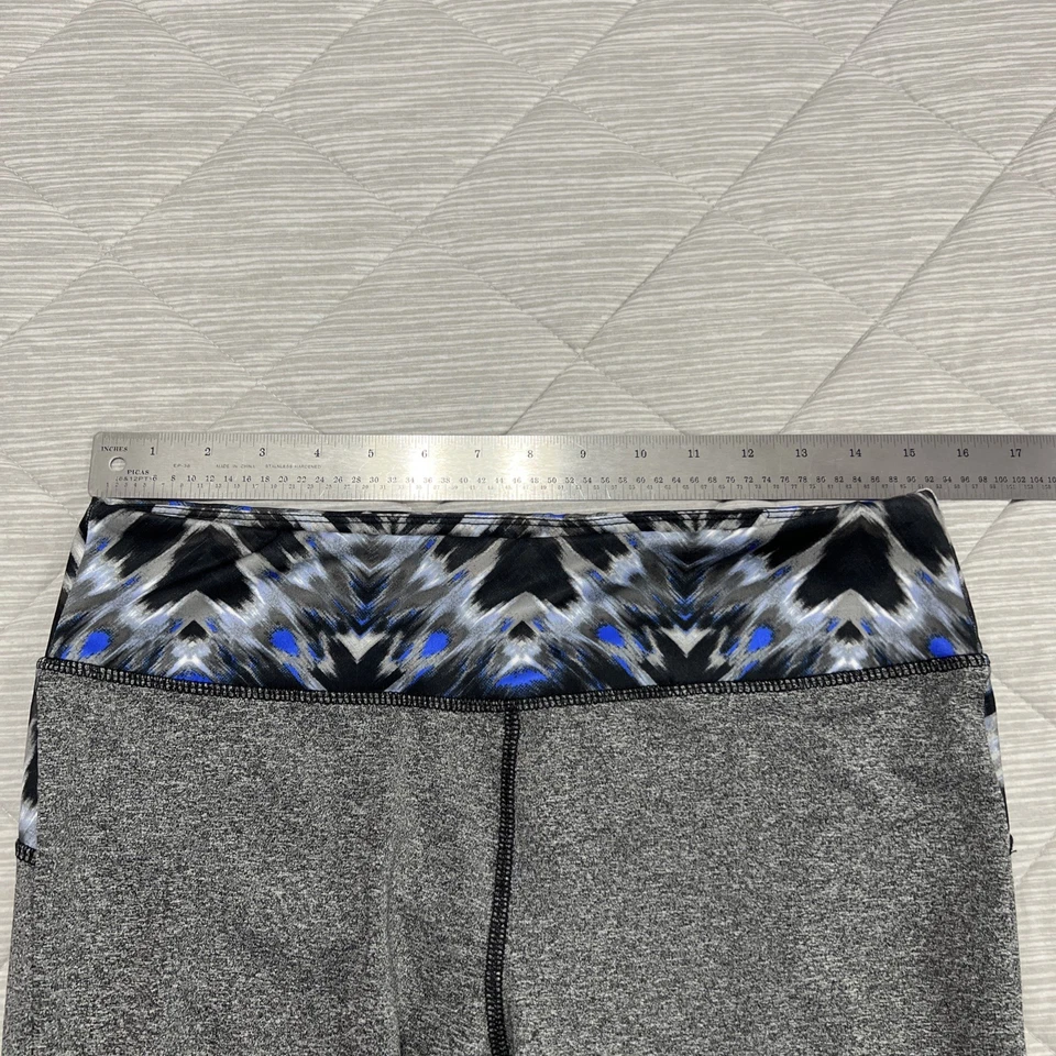 Everlast Capri Leggings Yoga Pantalón Mujer Grande Gris Elástico Pedal Empujador Elástico Foto 2 de 4