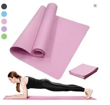 Yoga Mat Pilates Fitness Mat 3/4/6mm Thicknes Non Slip Yoga Cushion Travel Fitne