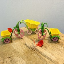 Vtg 1982 Strawberry Shortcake Berry Cycle Tricycle Berry Baby Buggy Parts 1980