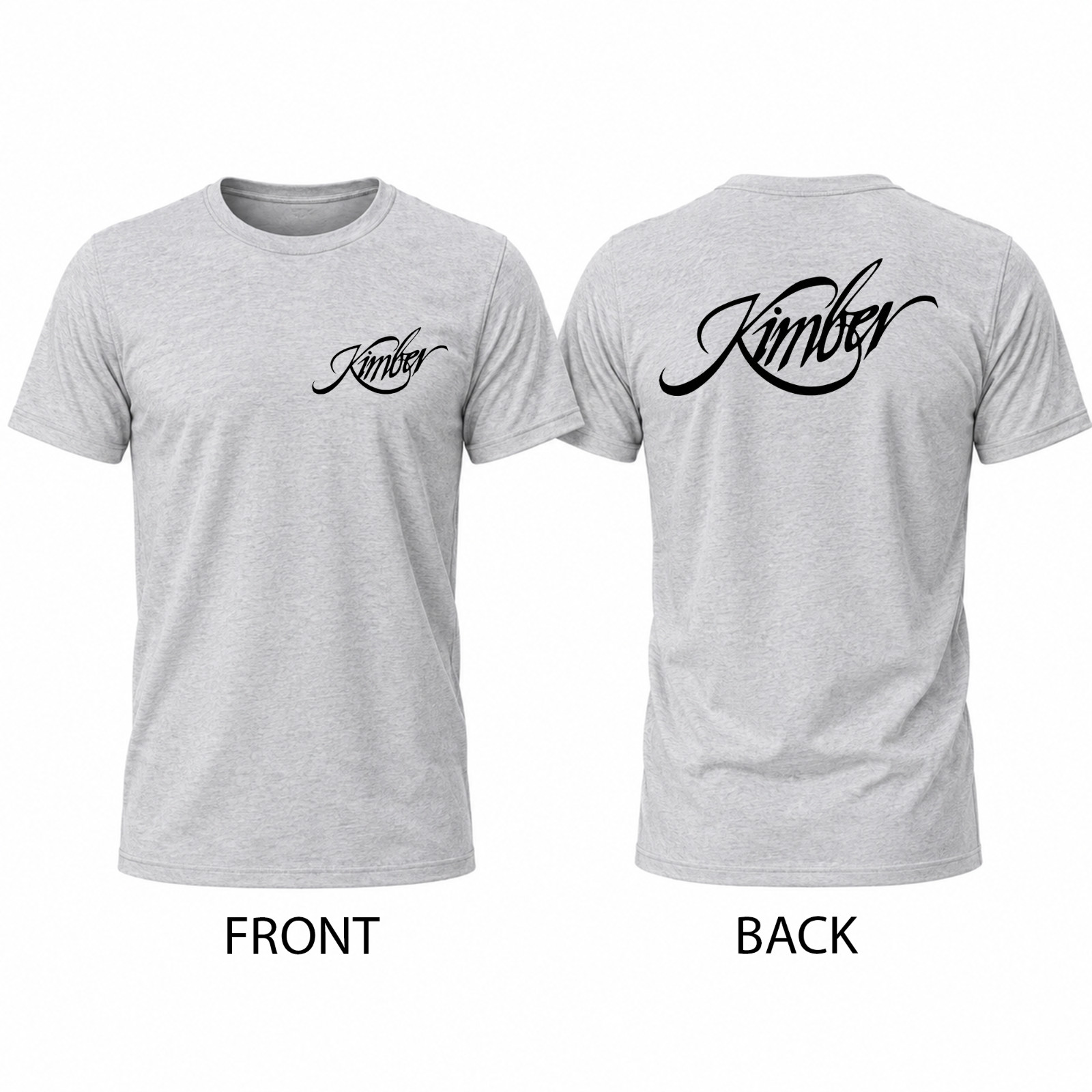 Kimber Guns Firearms Men's Gray Graphic T Shirt