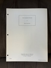 Vintage Hammond Organ Service Manual Main Generator Section 7 Pages Diagrams