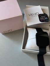 LIU-JO Smartwatch quadrato nero touchscreen, cassa metallo, cinturino silicone
