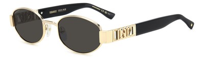 Dsquared2 Sonnenbrille D2 0155/S 000/IR Gold Grau Herren 