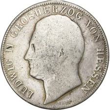 [#1116824] Germany, Grand duchy of Hessen-Darmstadt, Ludwig II, 1 Gulden, 1840, 