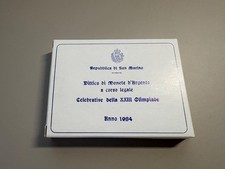Dittico di monete d'argento San Marino Olimpiadi 1984