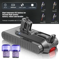 8.0Ah V11 Battery Replacement for Dyson V11/Extra/Absolute/Animal Click-in Type