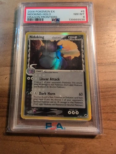 Nidoking Delta Species Holo From Dragon Frontiers 6/101 PSA 8