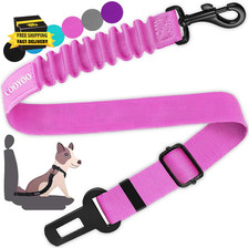 Dog Seat Belt, Durability Retractable Dog Car Harness Adjustable Dog Seat Belt f