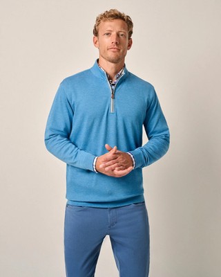 johnnie-O Sully 1/4 Zip Pullover Bombay Size L