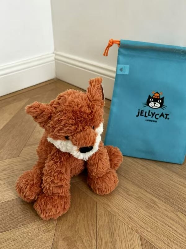Jellycat Medium FuddleWuddle Fox Cub Soft Fluffy Fox Plush Toy New With Tags