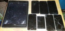 8 Piece Lot Of apple Phones/Ipad Air For Parts/Untested Cracked Screens Backs