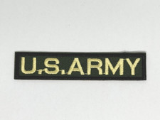 US ARMY Distinguishing Name Tape Patch iron or sew on green 3.5x0.8 inch p8-55